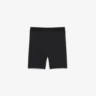 Sykkelshorts i mikrofiber med høy midje