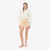 Sykkelshorts i mikrofiber med høy midje