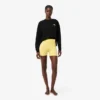 Sykkelshorts i mikrofiber med høy midje