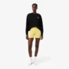 Sykkelshorts i mikrofiber med høy midje