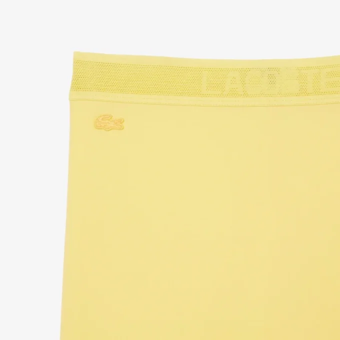 Sykkelshorts i mikrofiber med høy midje