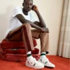 T-Clip-sneakers i skinn for menn