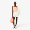 Tank-top i ribbet bomull med slim fit
