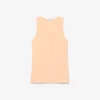 Tank-top i ribbet bomull med slim fit