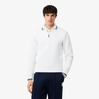 Tennis Heritage Polo-krage-Sweatshirt med glidelås