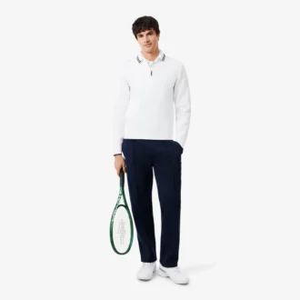Tennis Heritage Polo-krage-Sweatshirt med glidelås