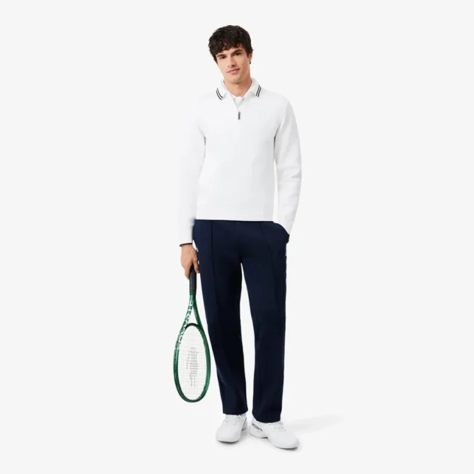Tennis Heritage Polo-krage-Sweatshirt med glidelås