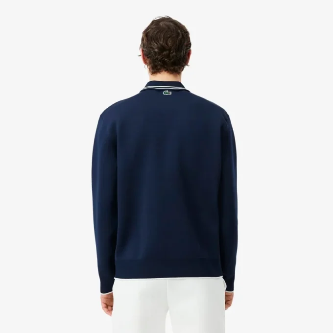Tennis Heritage Polo-krage-Sweatshirt med glidelås