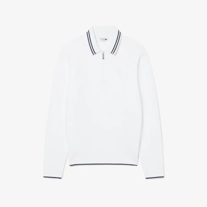 Tennis Heritage Polo-krage-Sweatshirt med glidelås