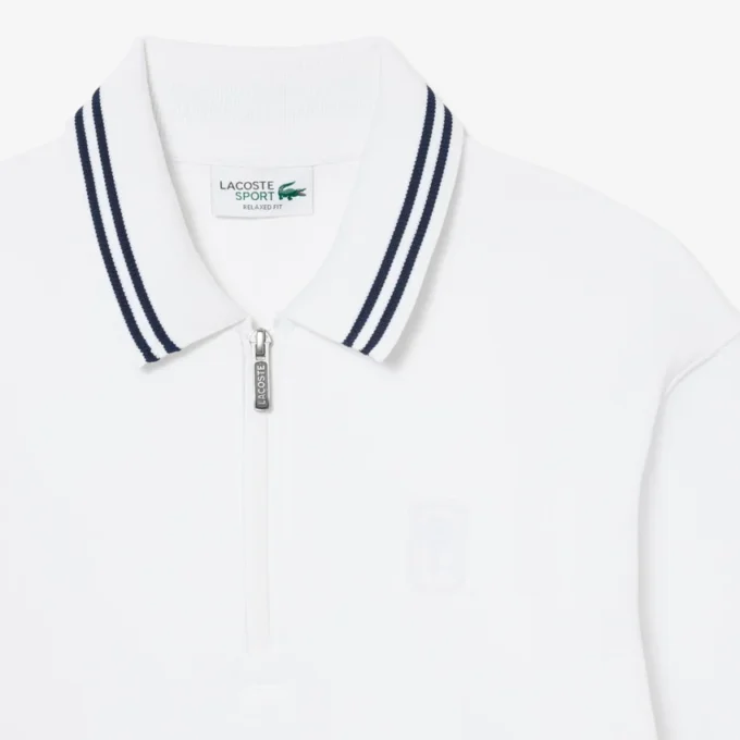 Tennis Heritage Polo-krage-Sweatshirt med glidelås