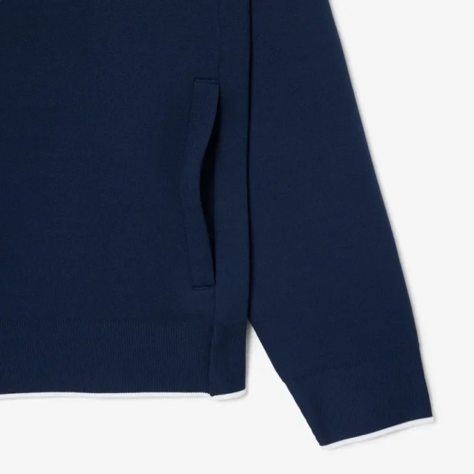 Tennis Heritage Polo-krage-Sweatshirt med glidelås
