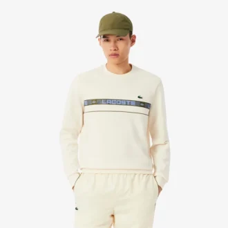 Tennis-Sweatshirt med striper for menn