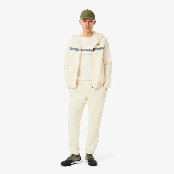 Tennis-Sweatshirt med striper for menn