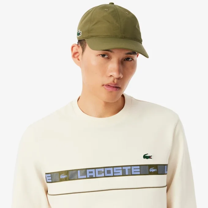 Tennis-Sweatshirt med striper for menn