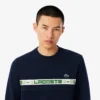Tennis-Sweatshirt med striper for menn