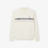 Tennis-Sweatshirt med striper for menn