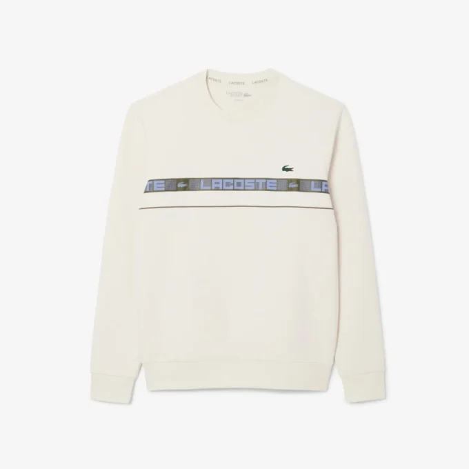 Tennis-Sweatshirt med striper for menn