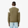 Tennissweatshirt med glidelås og fargeblokker for menn