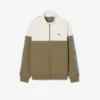 Tennissweatshirt med glidelås og fargeblokker for menn