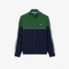 Tennissweatshirt med glidelås og fargeblokker for menn