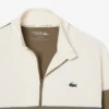 Tennissweatshirt med glidelås og fargeblokker for menn