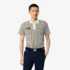 Termoregulerende stripet golfpolo for menn