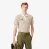 Termoregulerende stripet golfpolo for menn