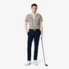 Termoregulerende stripet golfpolo for menn