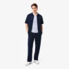 Termoregulerende stripet golfpolo for menn