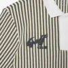 Termoregulerende stripet golfpolo for menn