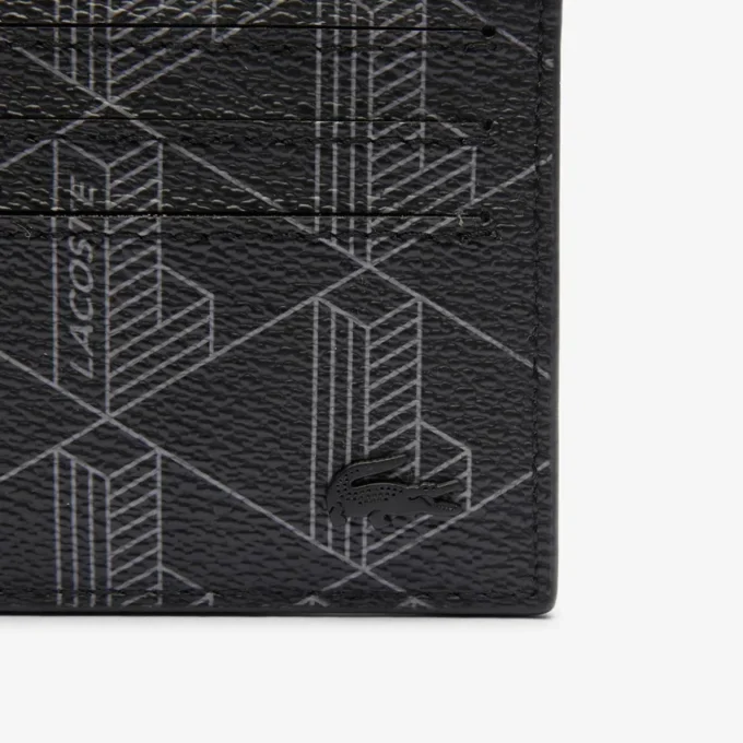 The Blend kortlommebok i lerret med monogramtrykk
