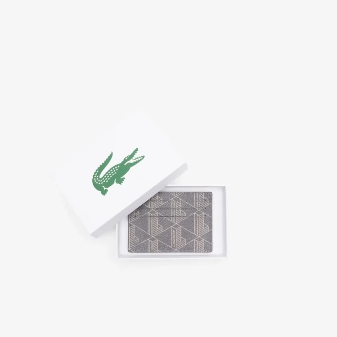 The Blend kortlommebok i lerret med monogramtrykk
