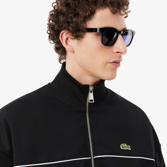 Trim Accent-Sweatshirt med glidelås