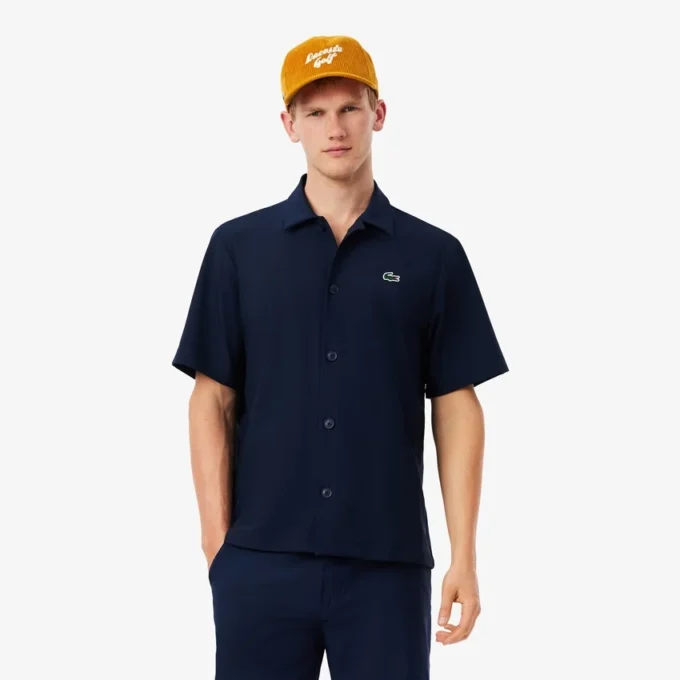 Ultra Dry-golfskjorte i stretch med trykk for menn