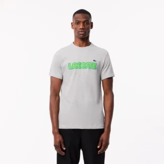 Ultra Dry-sport-T-skjorte i bomull med logo for menn