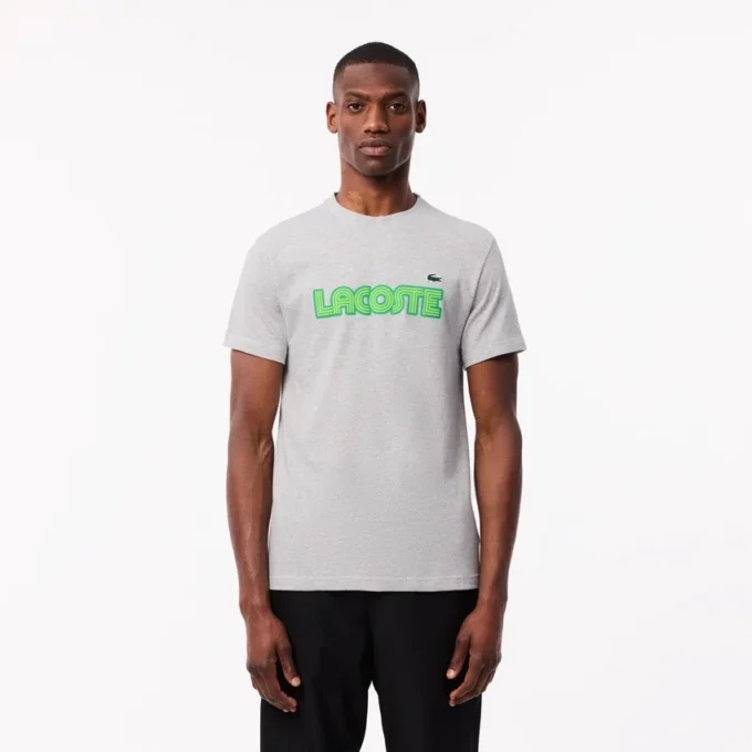 Ultra Dry-sport-T-skjorte i bomull med logo for menn
