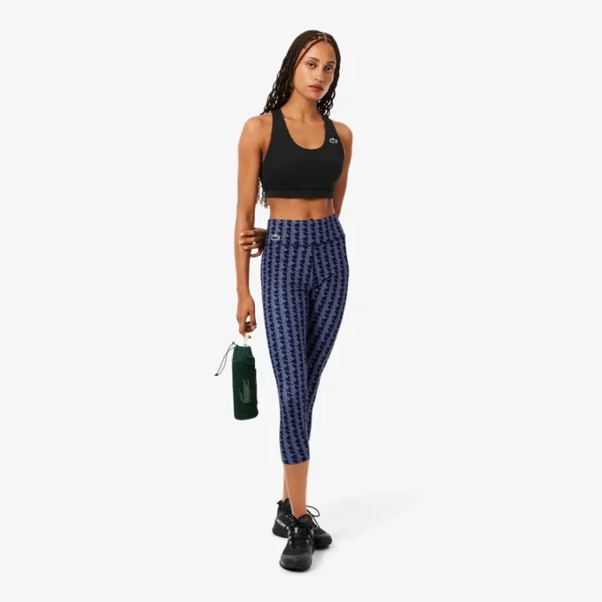 Ultra Dry-stretch-sportleggings med trykk for kvinner