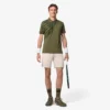 Ultra Dry-tennis-poloskjorte med trykk og slim fit for menn