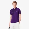 Ultra Dry-tennis-poloskjorte med trykk og slim fit for menn