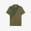 Ultra Dry-tennis-poloskjorte med trykk og slim fit for menn