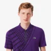 Ultra Dry-tennis-poloskjorte med trykk og slim fit for menn