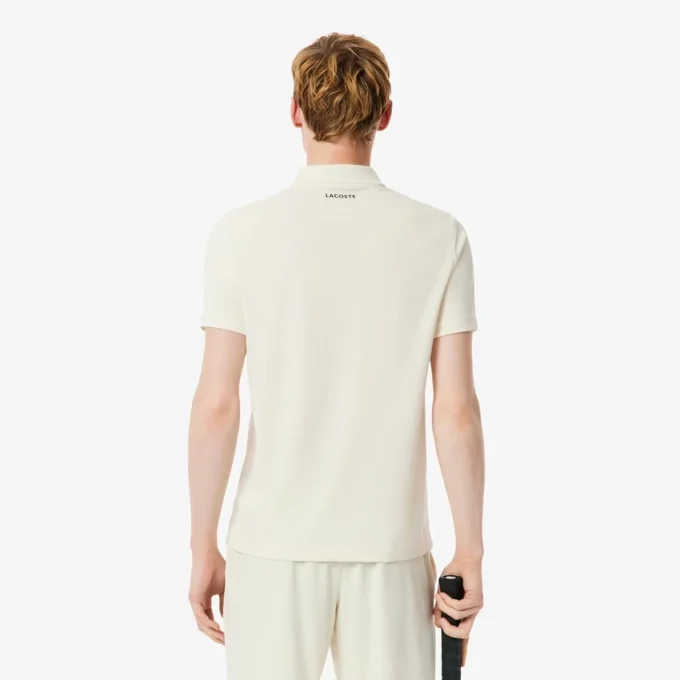 Ultra Dry-tennis-poloskjorte med trykk og slim fit for menn