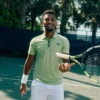 Ultra Dry-tennis-poloskjorte med trykk og slim fit for menn