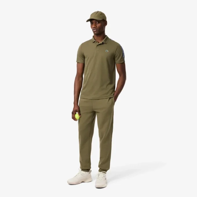 Ultra Dry-tennispoloskjorte for menn med merke-striper