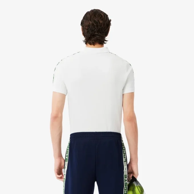 Ultra Dry-tennispoloskjorte for menn med merke-striper
