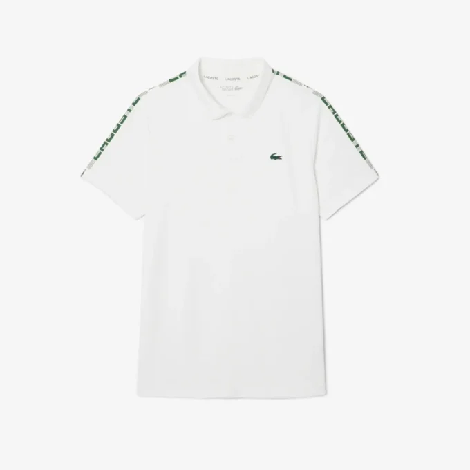 Ultra Dry-tennispoloskjorte for menn med merke-striper
