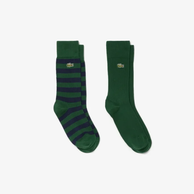 Unisex 2-pakk lange sokker