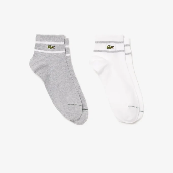 Unisex 2-pakk med stripete sokker