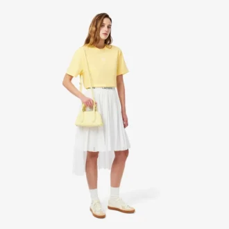 Unisex bomulls-T-skjorte med signaturtrykk