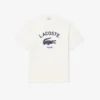Unisex bomulls-T-skjorte med signaturtrykk